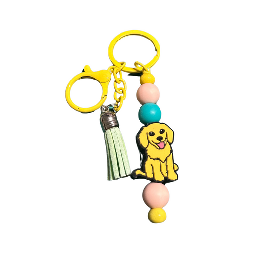 Golden Retriever Keychain