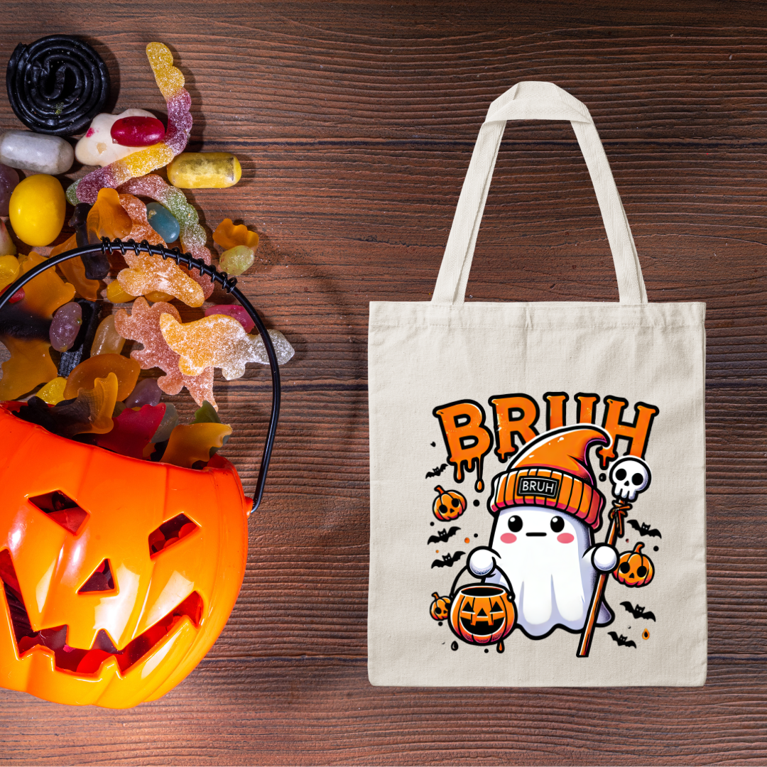 Halloween Tote Bag- Bruh