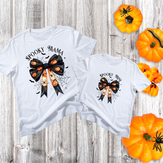 Spooky Mama and Mini Matching Shirts