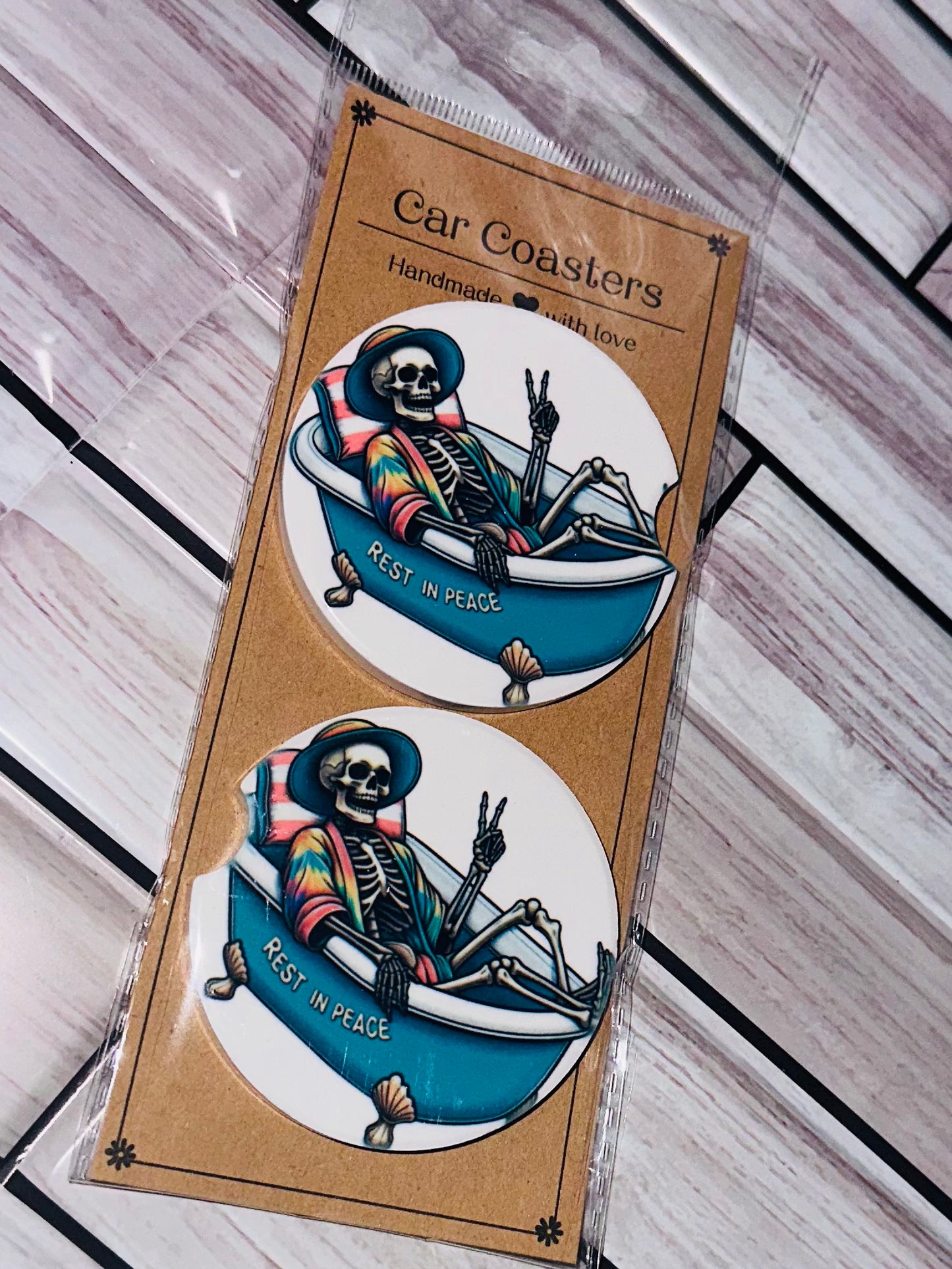 Ceramic Car Coaster (set of 2)